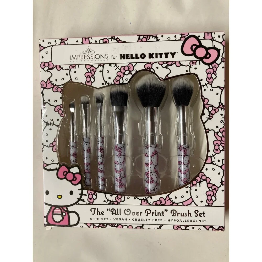 Limited Edition Hello Kitty Makeup Brush Set Lot 6 Sets New In Box